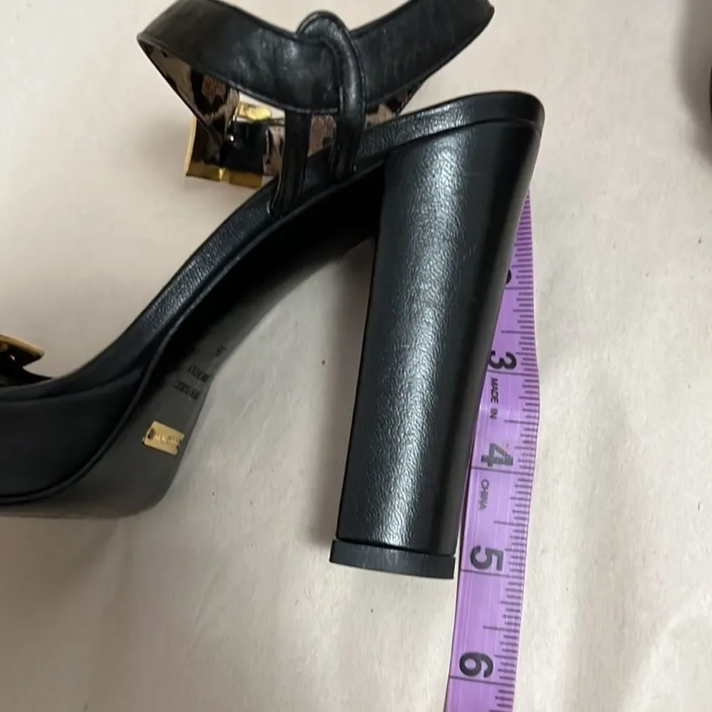 DOLCE & GABBANA LEATHER SLINGBACK NWOT ‎ SANDALS SIZE 35 - Picture 2 of 9